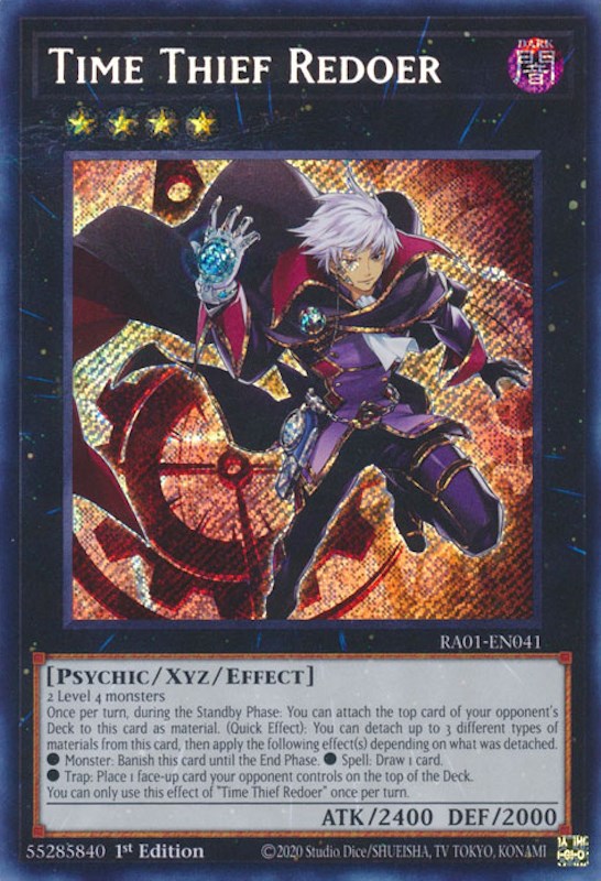 Time Thief Redoer [RA01-EN041] Secret Rare | Chromatic Games