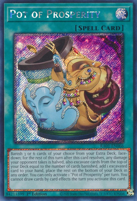 Pot of Prosperity [RA01-EN066] Platinum Secret Rare | Chromatic Games