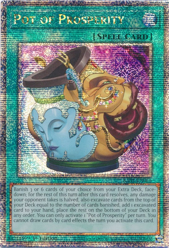 Pot of Prosperity [RA01-EN066] Quarter Century Secret Rare | Chromatic Games