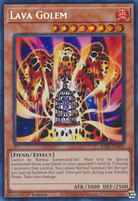 Lava Golem [RA01-EN001] Secret Rare | Chromatic Games