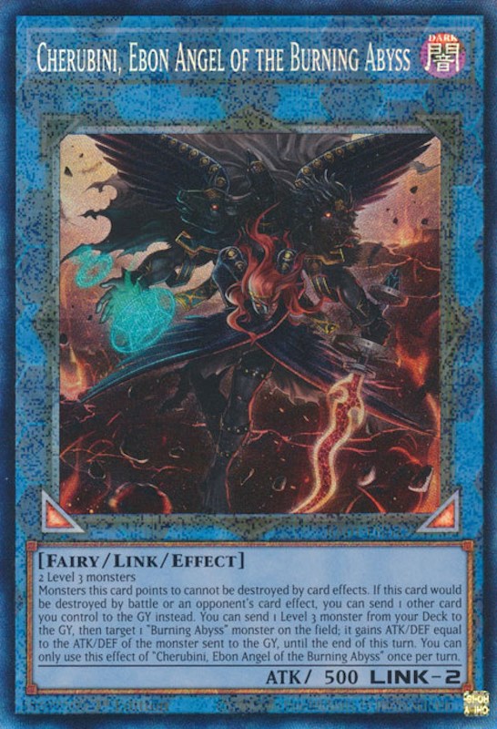 Cherubini, Ebon Angel of the Burning Abyss [RA01-EN042] Prismatic Collector's Rare | Chromatic Games