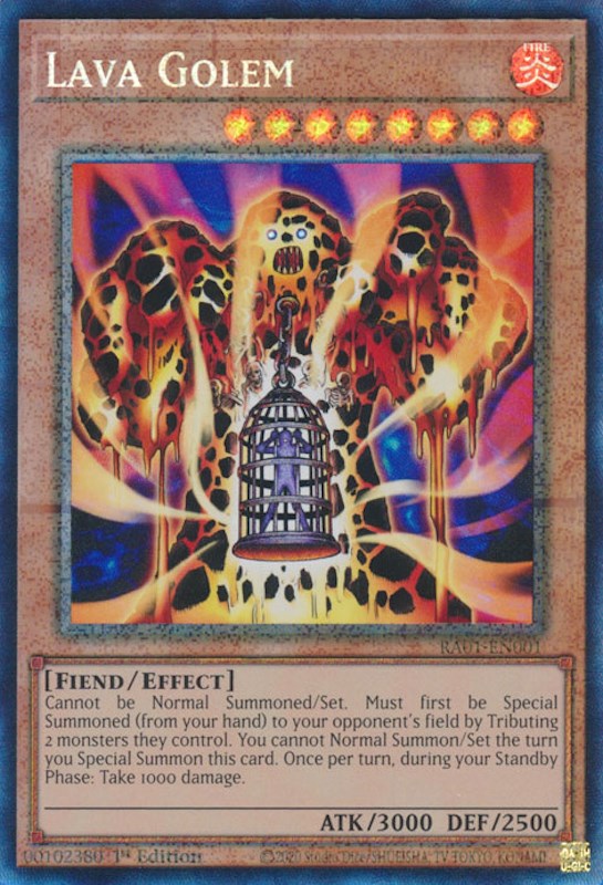 Lava Golem [RA01-EN001] Prismatic Collector's Rare | Chromatic Games