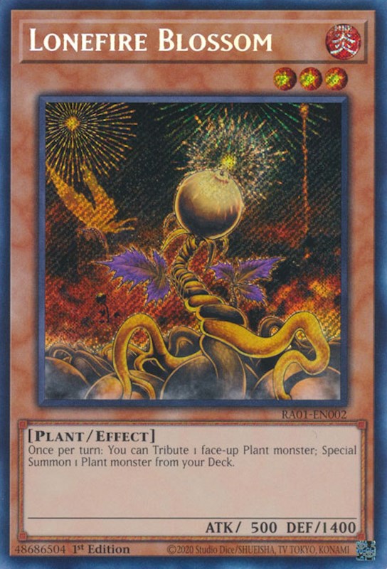 Lonefire Blossom [RA01-EN002] Secret Rare | Chromatic Games