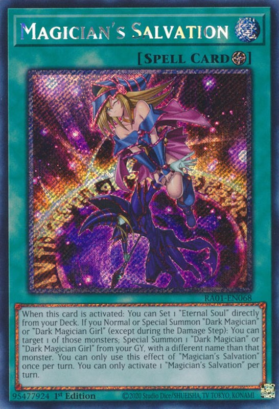 Magician's Salvation [RA01-EN068] Platinum Secret Rare | Chromatic Games
