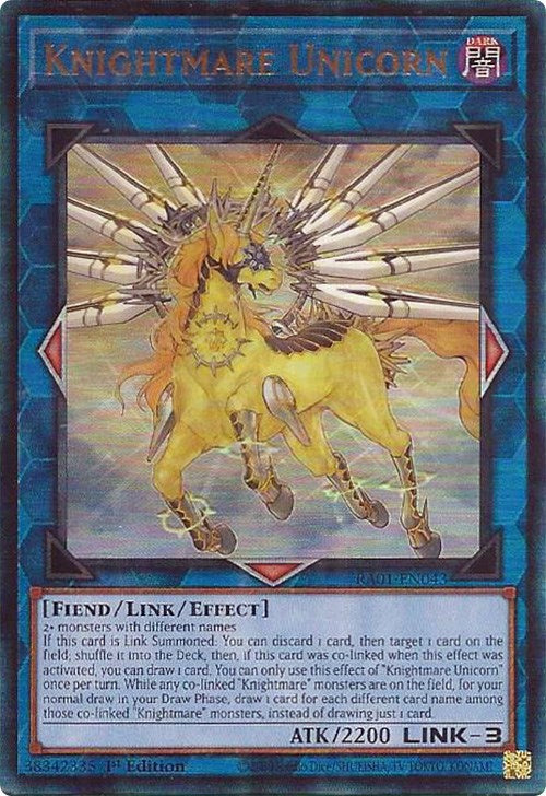 Knightmare Unicorn [RA01-EN043] Prismatic Ultimate Rare | Chromatic Games