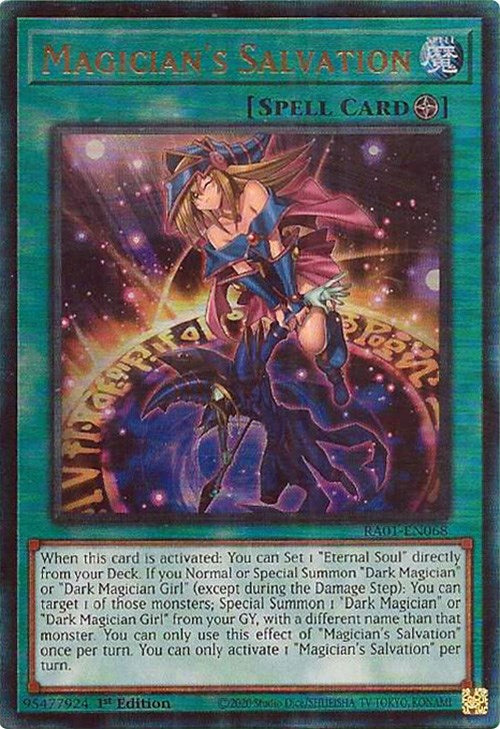 Magician's Salvation [RA01-EN068] Prismatic Ultimate Rare | Chromatic Games