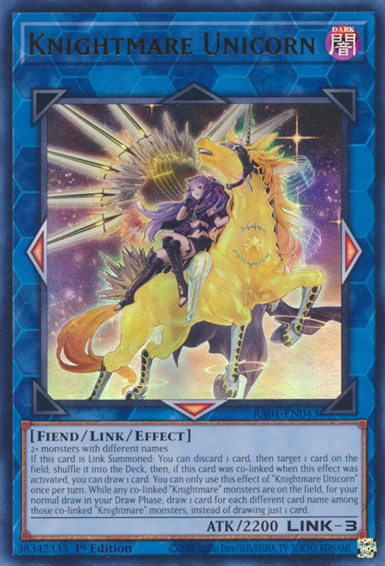 Knightmare Unicorn (Alternate Art) [RA01-EN043] Ultra Rare | Chromatic Games