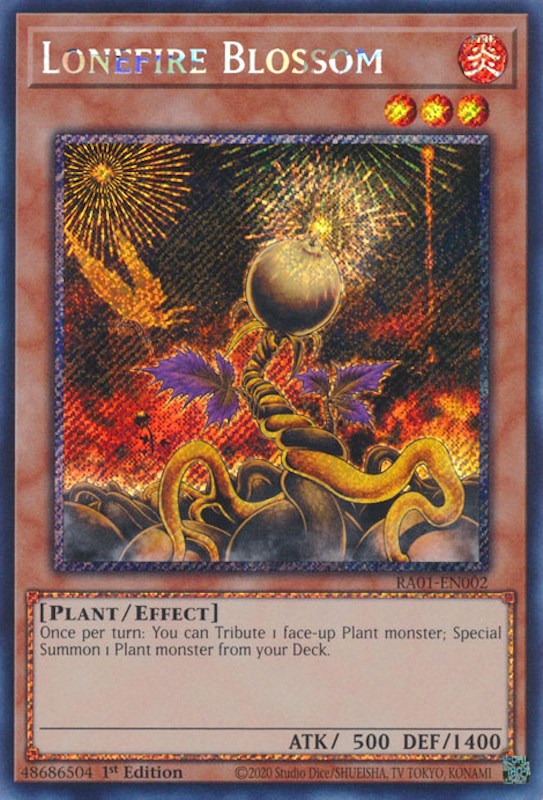 Lonefire Blossom [RA01-EN002] Prismatic Secret Rare | Chromatic Games