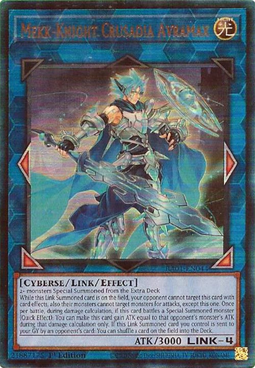 Mekk-Knight Crusadia Avramax [RA01-EN044] Prismatic Ultimate Rare | Chromatic Games