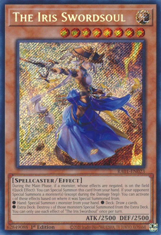 The Iris Swordsoul [RA01-EN023] Secret Rare | Chromatic Games