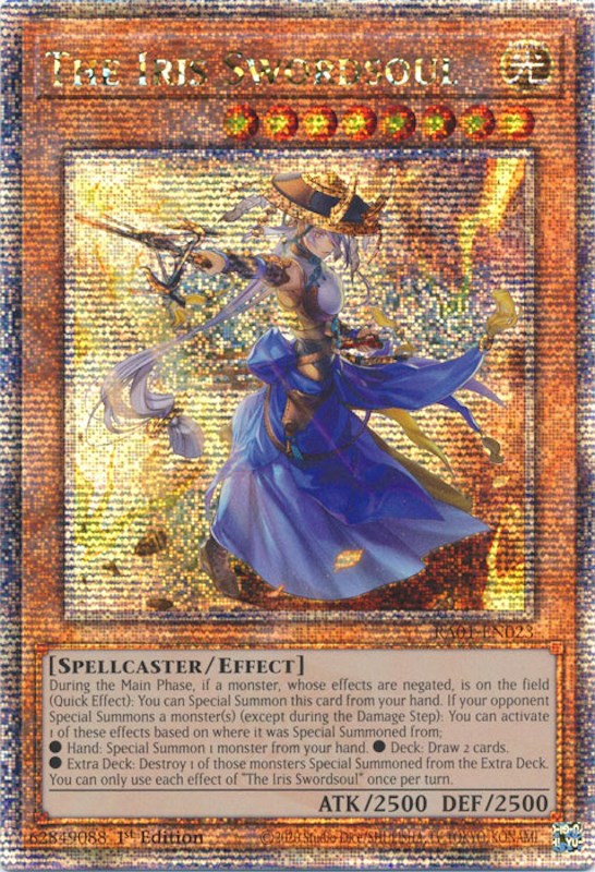 The Iris Swordsoul [RA01-EN023] Quarter Century Secret Rare | Chromatic Games