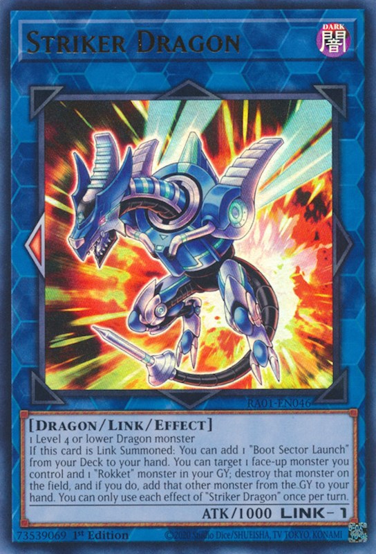 Striker Dragon [RA01-EN046] Ultra Rare | Chromatic Games