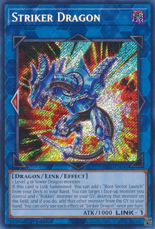 Striker Dragon [RA01-EN046] Secret Rare | Chromatic Games