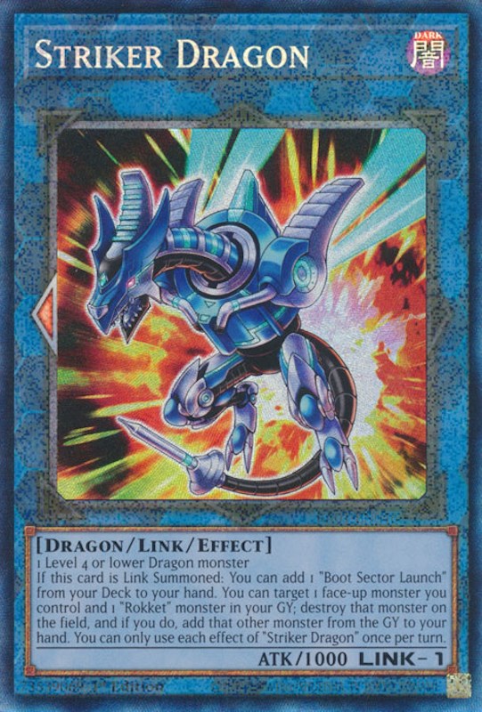 Striker Dragon [RA01-EN046] Prismatic Collector's Rare | Chromatic Games