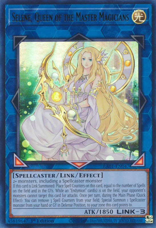 Selene, Queen of the Master Magicians [RA01-EN047] Ultra Rare | Chromatic Games