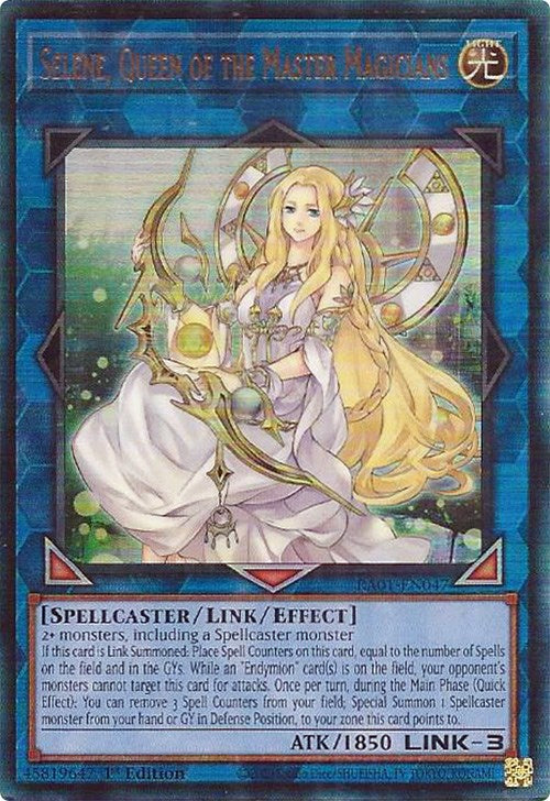 Selene, Queen of the Master Magicians [RA01-EN047] Prismatic Ultimate Rare | Chromatic Games