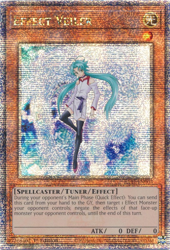 Effect Veiler [RA01-EN003] Quarter Century Secret Rare | Chromatic Games