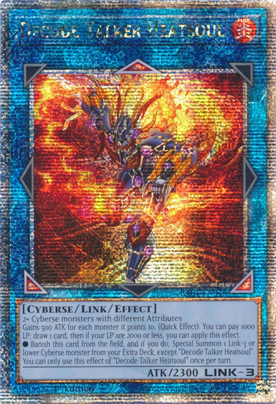 Decode Talker Heatsoul [RA01-EN048] Quarter Century Secret Rare | Chromatic Games