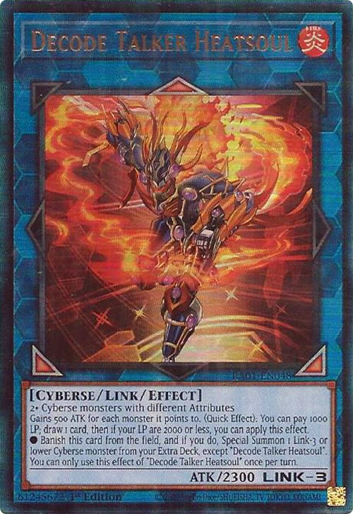 Decode Talker Heatsoul [RA01-EN048] Prismatic Ultimate Rare | Chromatic Games