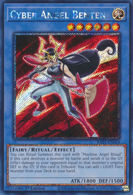 Cyber Angel Benten [RA01-EN024] Platinum Secret Rare | Chromatic Games