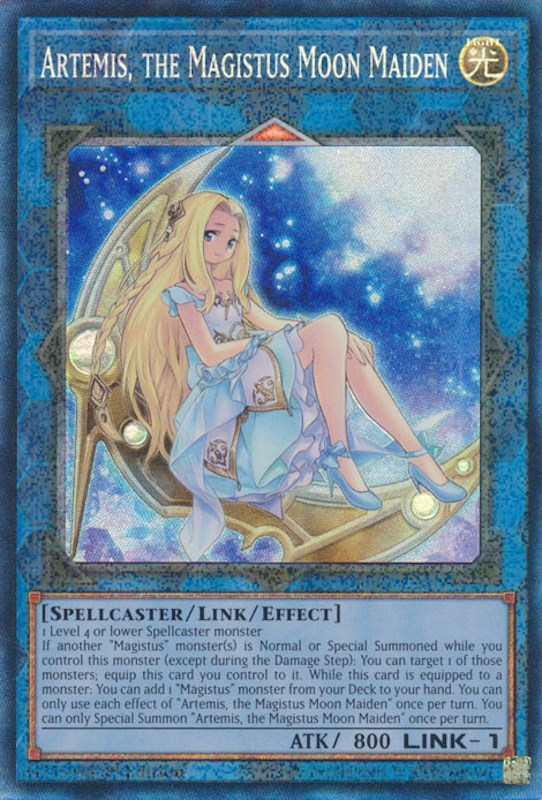 Artemis, the Magistus Moon Maiden [RA01-EN049] Prismatic Collector's Rare | Chromatic Games