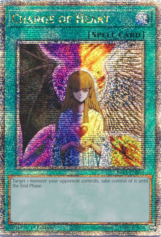 Change of Heart [RA01-EN050] Quarter Century Secret Rare | Chromatic Games