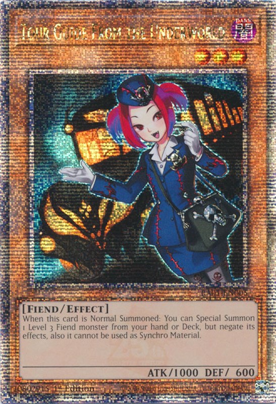 Tour Guide From the Underworld [RA01-EN005] Quarter Century Secret Rare | Chromatic Games