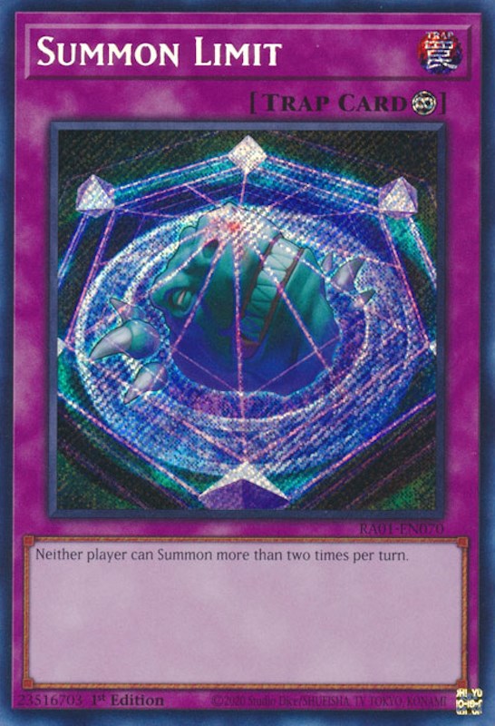 Summon Limit [RA01-EN070] Secret Rare | Chromatic Games