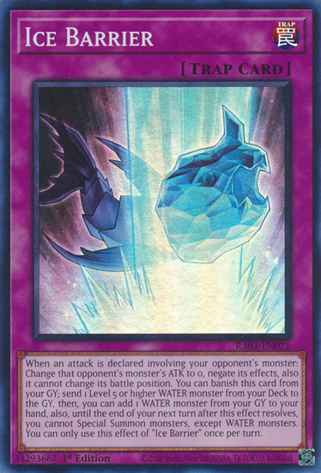 Ice Barrier [RA01-EN071] Super Rare | Chromatic Games