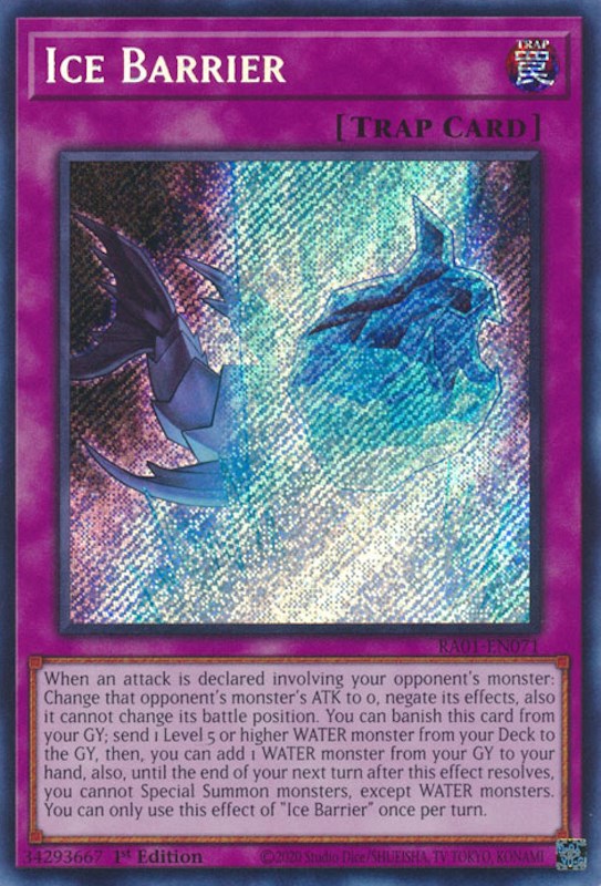 Ice Barrier [RA01-EN071] Secret Rare | Chromatic Games