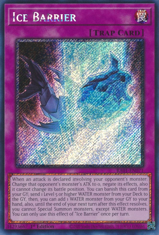 Ice Barrier [RA01-EN071] Platinum Secret Rare | Chromatic Games