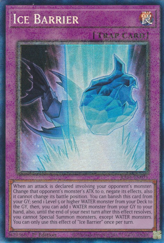 Ice Barrier [RA01-EN071] Prismatic Collector's Rare | Chromatic Games