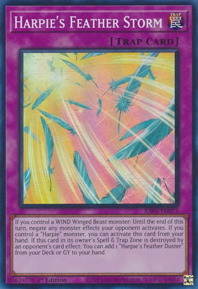 Harpie's Feather Storm [RA01-EN073] Super Rare | Chromatic Games