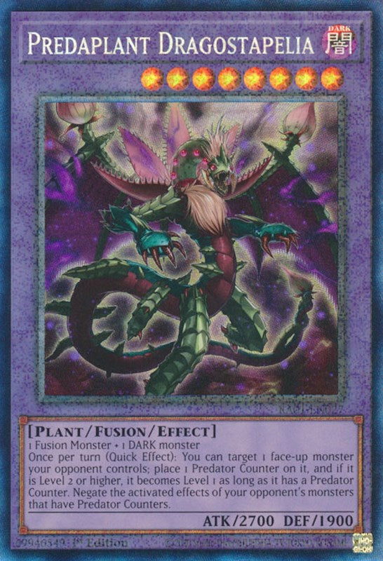 Predaplant Dragostapelia [RA01-EN027] Prismatic Collector's Rare | Chromatic Games