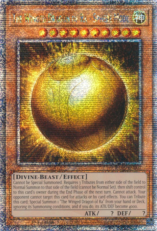 The Winged Dragon of Ra - Sphere Mode [RA01-EN007] Quarter Century Secret Rare | Chromatic Games