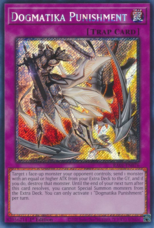 Dogmatika Punishment [RA01-EN076] Platinum Secret Rare | Chromatic Games