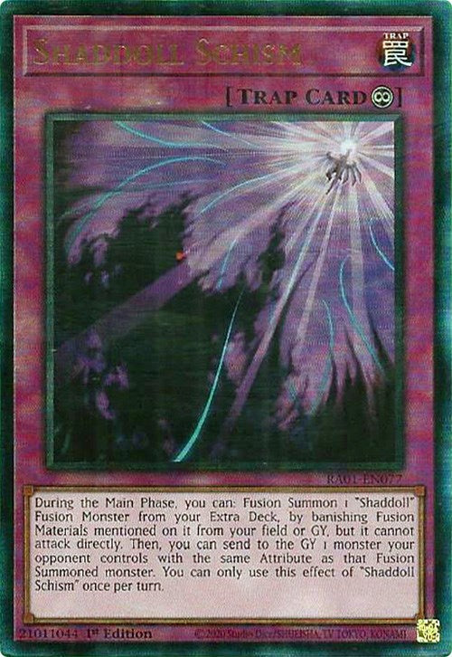 Shaddoll Schism [RA01-EN077] Prismatic Ultimate Rare | Chromatic Games