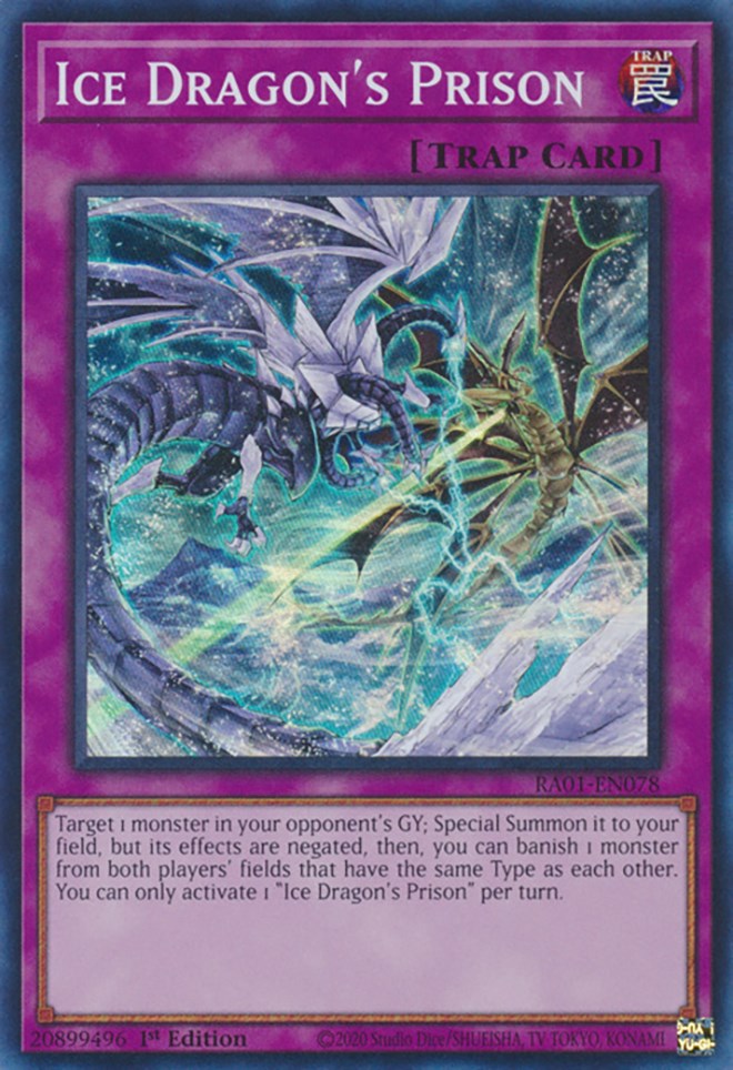 Ice Dragon's Prison [RA01-EN078] Super Rare | Chromatic Games