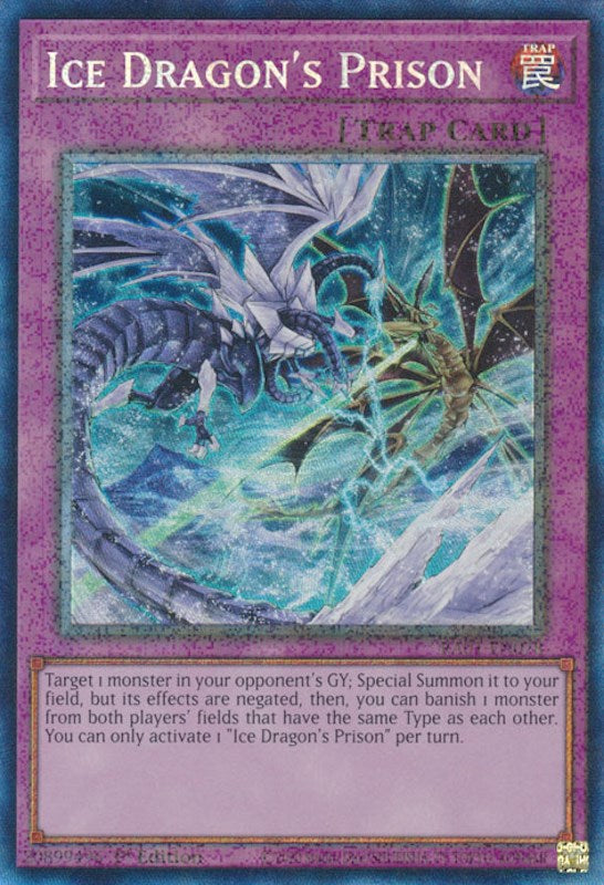 Ice Dragon's Prison [RA01-EN078] Prismatic Collector's Rare | Chromatic Games