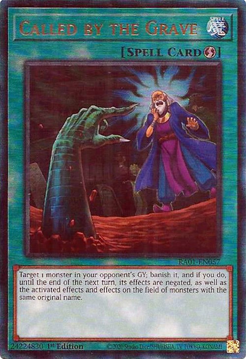 Called by the Grave [RA01-EN057] Prismatic Ultimate Rare | Chromatic Games