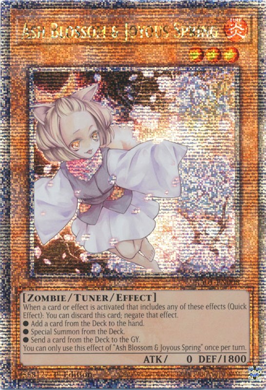 Ash Blossom & Joyous Spring [RA01-EN008] Quarter Century Secret Rare | Chromatic Games