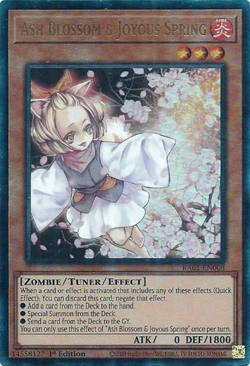 Ash Blossom & Joyous Spring [RA01-EN008] Prismatic Ultimate Rare | Chromatic Games