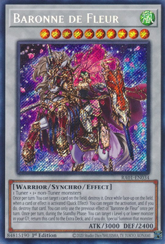 Baronne de Fleur [RA01-EN034] Secret Rare | Chromatic Games