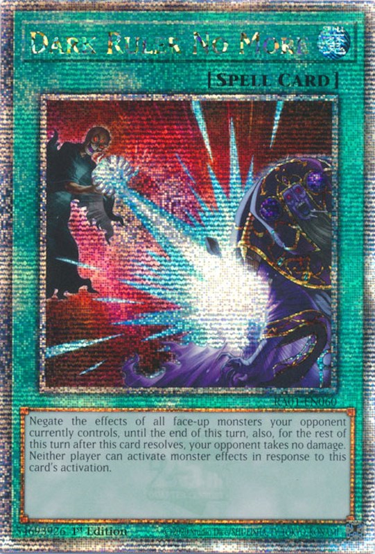 Dark Ruler No More [RA01-EN060] Quarter Century Secret Rare | Chromatic Games