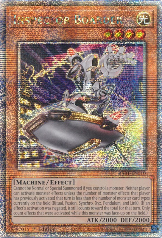 Inspector Boarder [RA01-EN010] Quarter Century Secret Rare | Chromatic Games