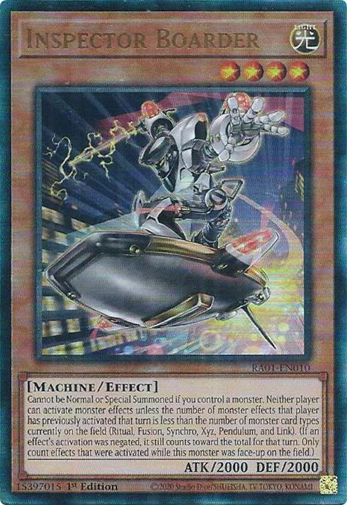 Inspector Boarder [RA01-EN010] Prismatic Ultimate Rare | Chromatic Games