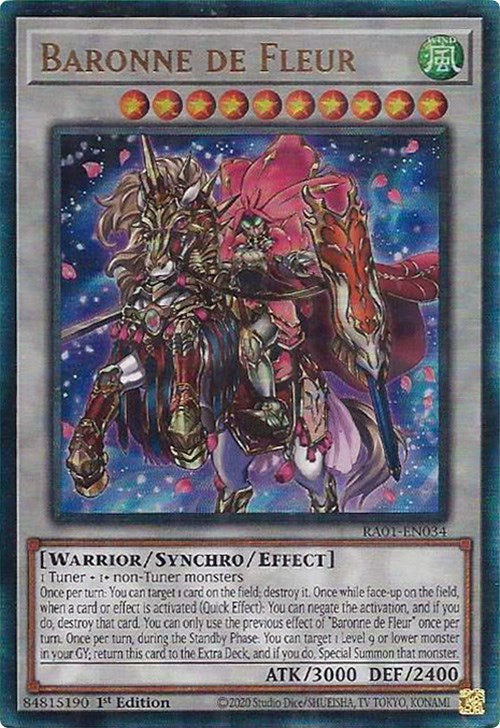 Baronne de Fleur [RA01-EN034] Prismatic Ultimate Rare | Chromatic Games