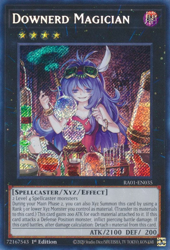 Downerd Magician [RA01-EN035] Secret Rare | Chromatic Games