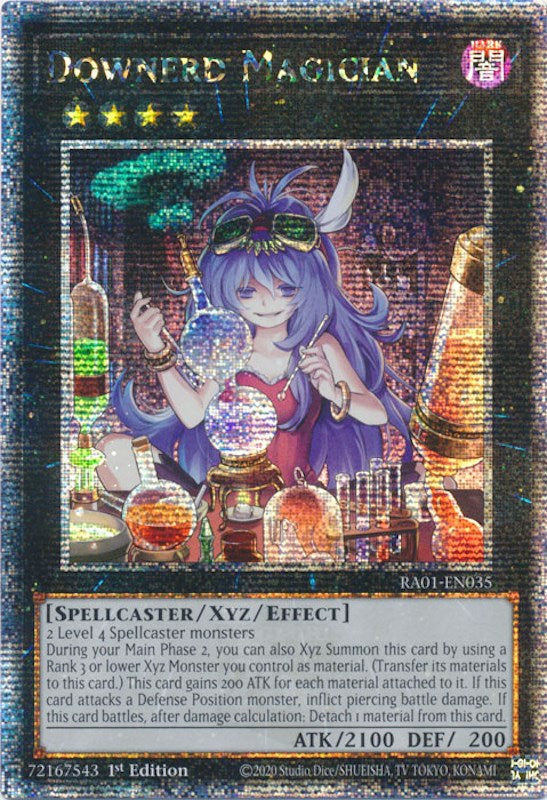 Downerd Magician [RA01-EN035] Quarter Century Secret Rare | Chromatic Games