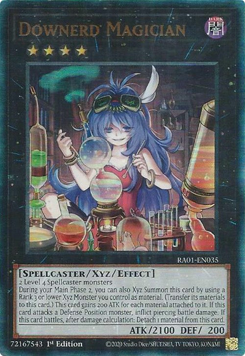 Downerd Magician [RA01-EN035] Prismatic Ultimate Rare | Chromatic Games